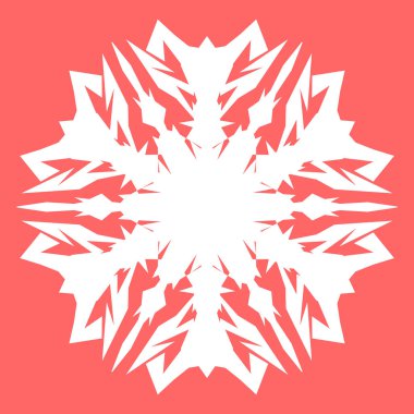 Yeni yıl tasarımınız için beyaz kar tanesi. Kar tanesi posterler, kartları, davetiye tasarım için