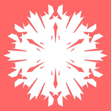 Yeni yıl tasarımınız için beyaz kar tanesi. Kar tanesi posterler, kartları, davetiye tasarım için