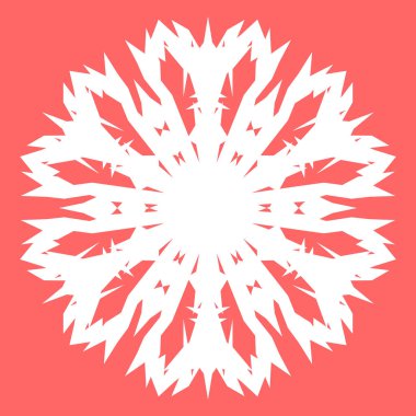 Yeni yıl tasarımınız için beyaz kar tanesi. Kar tanesi posterler, kartları, davetiye tasarım için