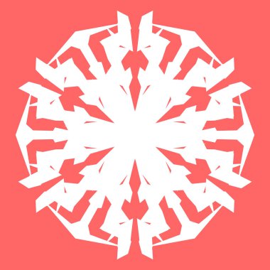 Yeni yıl tasarımınız için beyaz kar tanesi. Kar tanesi posterler, kartları, davetiye tasarım için