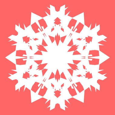 Yeni yıl tasarımınız için beyaz kar tanesi. Kar tanesi posterler, kartları, davetiye tasarım için