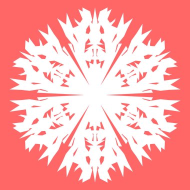 Yeni yıl tasarımınız için beyaz kar tanesi. Kar tanesi posterler, kartları, davetiye tasarım için