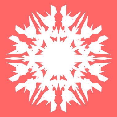 Yeni yıl tasarımınız için beyaz kar tanesi. Kar tanesi posterler, kartları, davetiye tasarım için