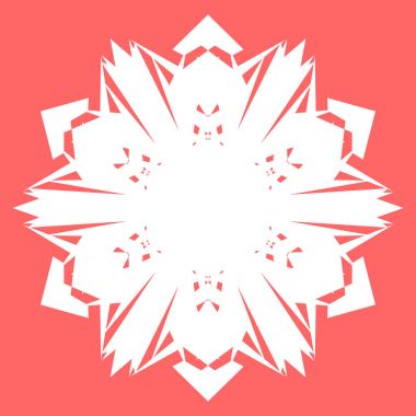 Yeni yıl tasarımınız için beyaz kar tanesi. Kar tanesi posterler, kartları, davetiye tasarım için