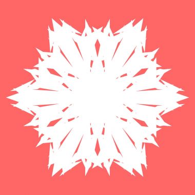 Yeni yıl tasarımınız için beyaz kar tanesi. Kar tanesi posterler, kartları, davetiye tasarım için