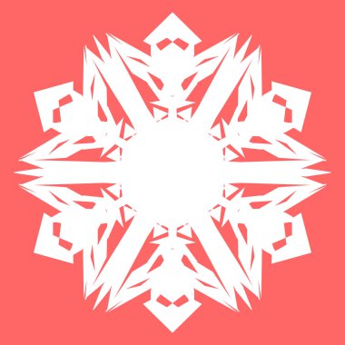 Yeni yıl tasarımınız için beyaz kar tanesi. Kar tanesi posterler, kartları, davetiye tasarım için