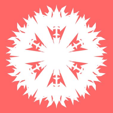 Yeni yıl tasarımınız için beyaz kar tanesi. Kar tanesi posterler, kartları, davetiye tasarım için