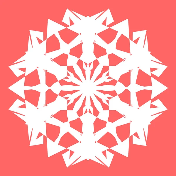 Yeni yıl tasarımınız için beyaz kar tanesi. Kar tanesi posterler, kartları, davetiye tasarım için