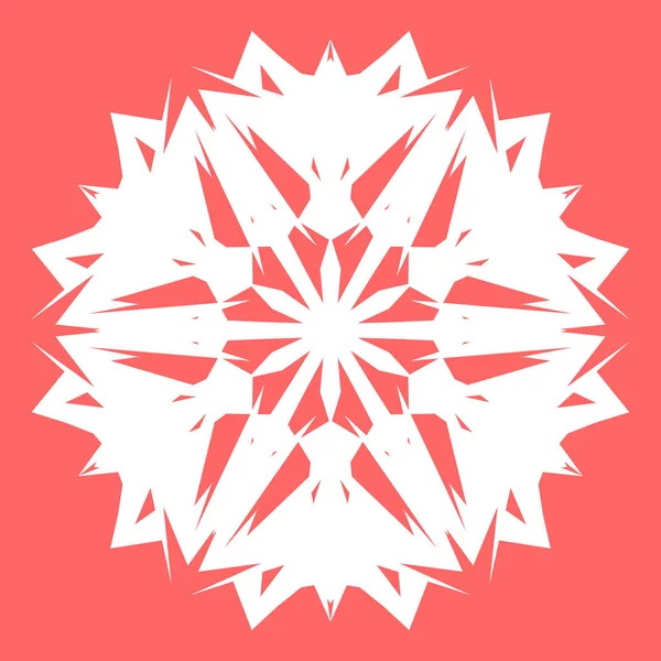 Yeni yıl tasarımınız için beyaz kar tanesi. Kar tanesi posterler, kartları, davetiye tasarım için