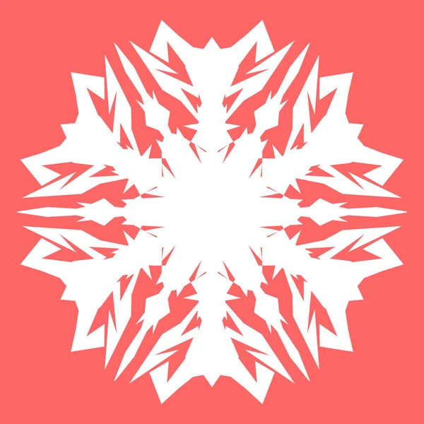 Yeni yıl tasarımınız için beyaz kar tanesi. Kar tanesi posterler, kartları, davetiye tasarım için