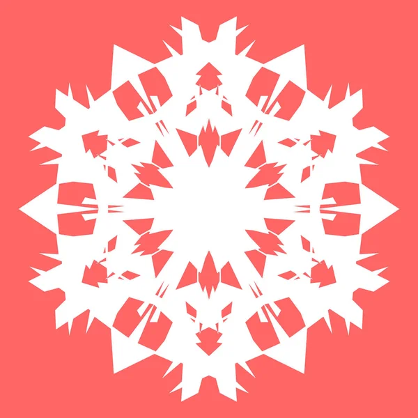 Yeni yıl tasarımınız için beyaz kar tanesi. Kar tanesi posterler, kartları, davetiye tasarım için