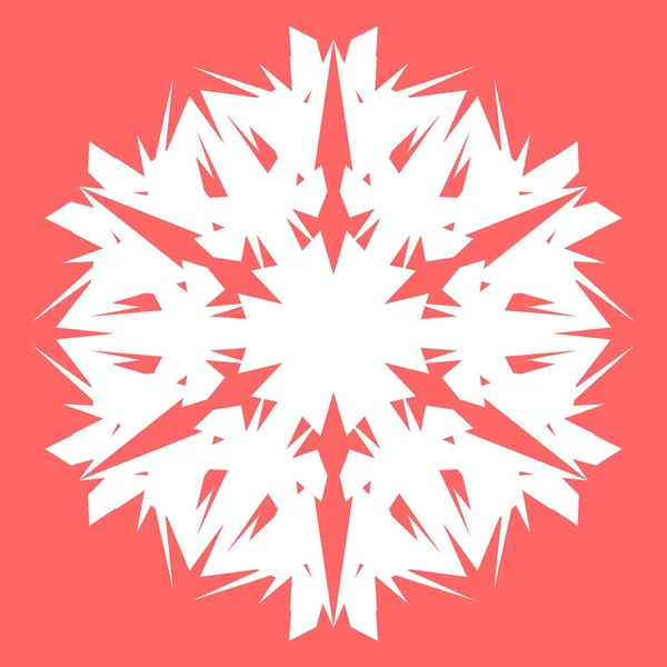 Yeni yıl tasarımınız için beyaz kar tanesi. Kar tanesi posterler, kartları, davetiye tasarım için