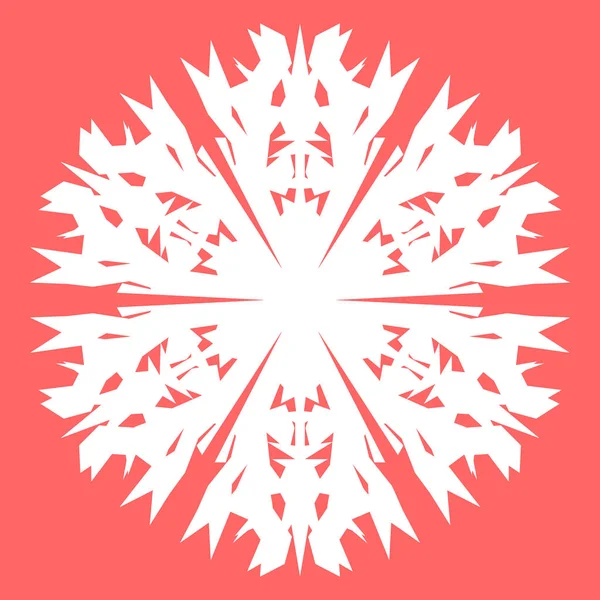 Yeni yıl tasarımınız için beyaz kar tanesi. Kar tanesi posterler, kartları, davetiye tasarım için