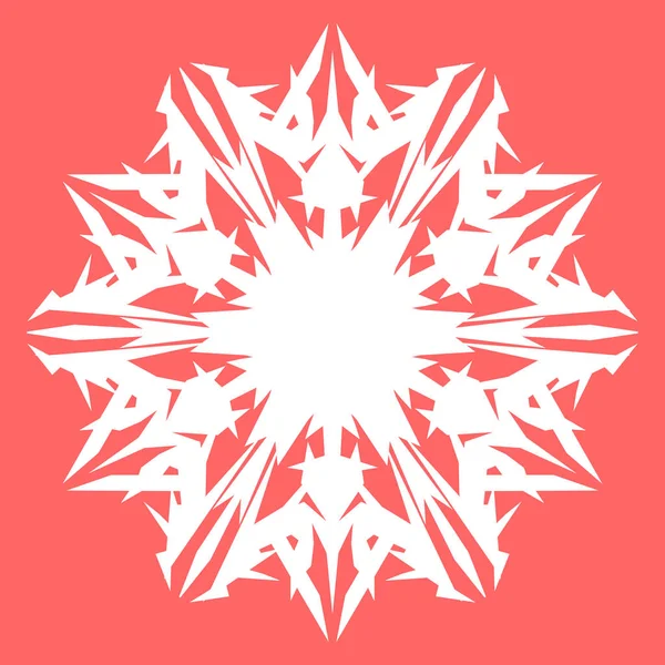 Yeni yıl tasarımınız için beyaz kar tanesi. Kar tanesi posterler, kartları, davetiye tasarım için