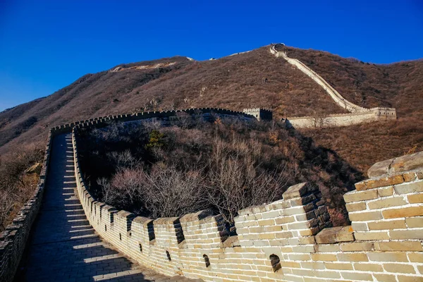 Tembok Besar Lanskap Tiongkok - Atraksi Turis di Beijing, Tiongkok — Stok Foto