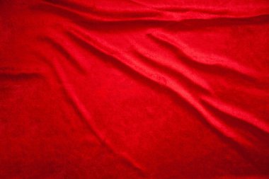 Kırmızı lüks parlak kumaş Tekstil malzeme doku arka plan için akan