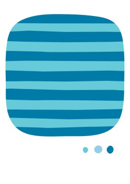 Beyaz arkaplanda izole edilmiş basit soyut şekiller tebrik kartı resimlemesi 