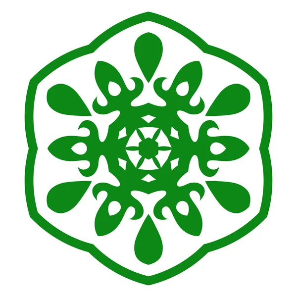 Vektör çizim süsleme beyaz motiflerle izole 