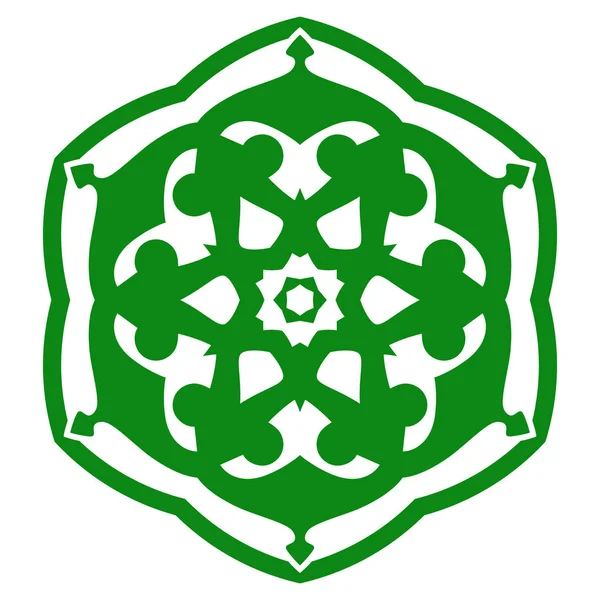 Vektör çizim süsleme beyaz motifli beyaz izole