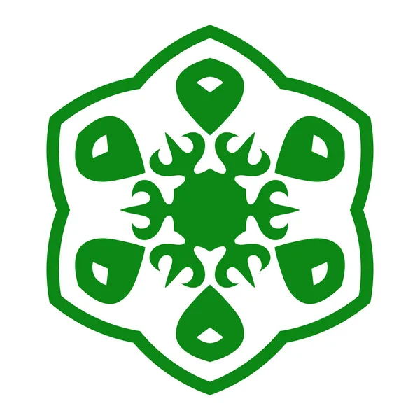 Vektör çizim süsleme beyaz motifli beyaz izole