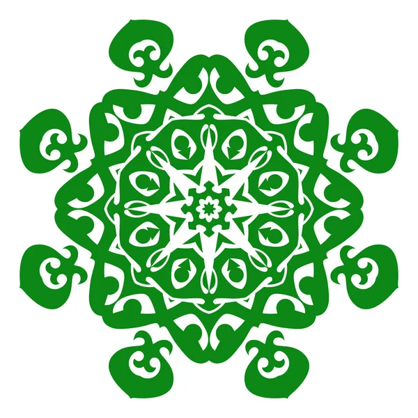 Vektör çizim süsleme beyaz motifli beyaz izole