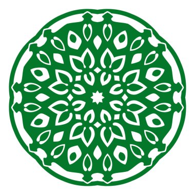 Vektör çizim süsleme beyaz motiflerle