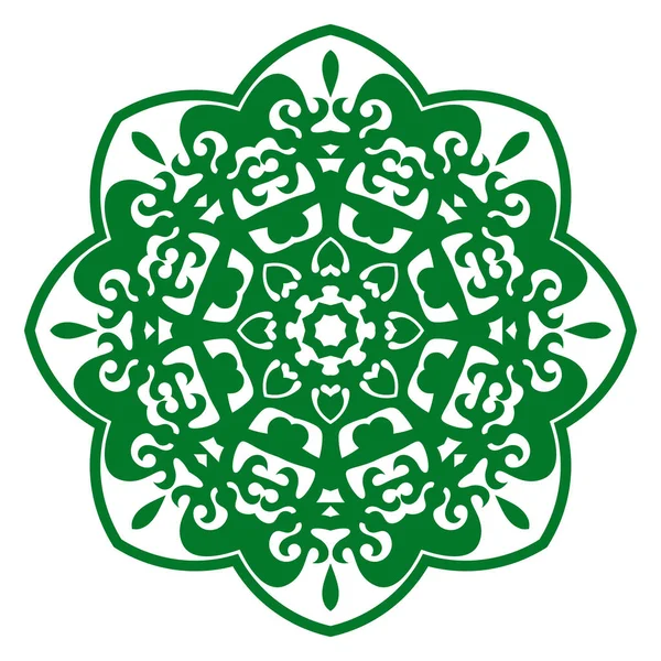 Vektör çizim süsleme beyaz motiflerle