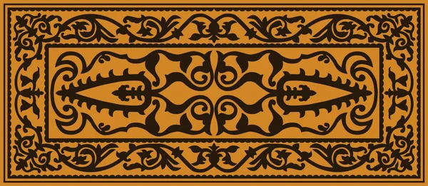 Kafkas geleneksel süsü. Vektör illüstrasyonu.