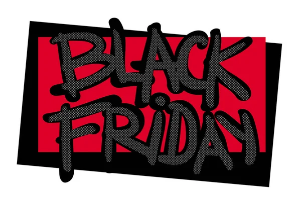 Black Friday Sale Sticker Vector Illustration — Stock Vector