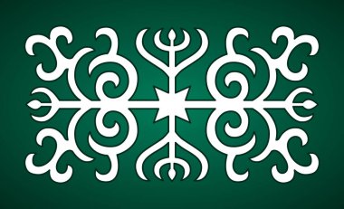 Kafkas Motifleriyle Vektör Süslemesi