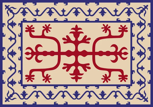 Çeçen geleneksel süsü. Vektör illüstrasyonu. 