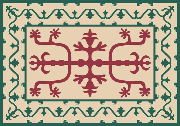 Chechen Traditional Ornament Vector Illustration — Stock Vector