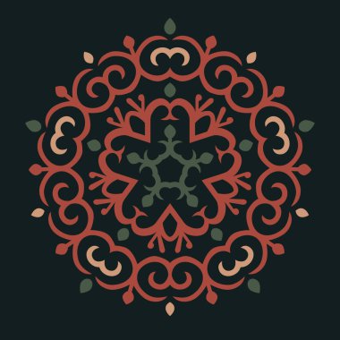 Kafkas Motifleriyle Vektör Süslemesi