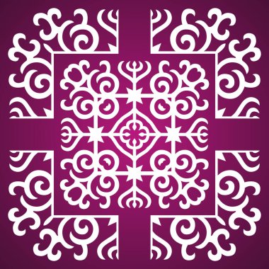 Kafkas Motifleriyle Vektör Süslemesi