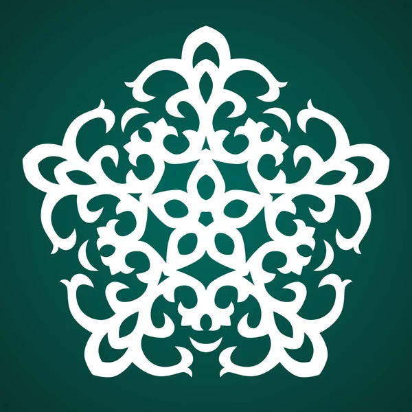 Vector Ornament Met Blanke Motieven — Stockvector