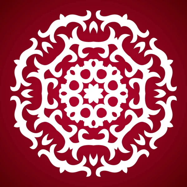 Vector Ornament Met Blanke Motieven — Stockvector