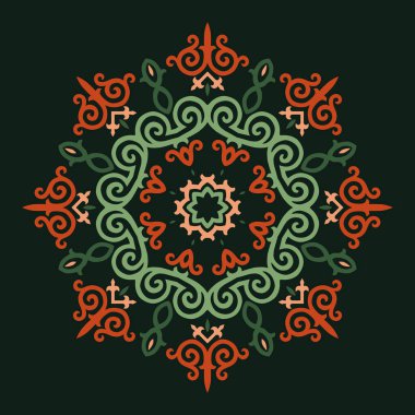 Kafkas Motifleriyle Vektör Süslemesi