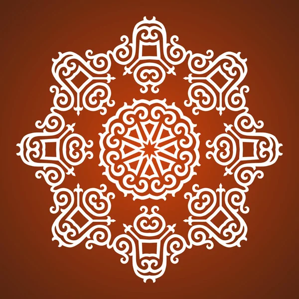 Vector Ornament Met Blanke Motieven — Stockvector