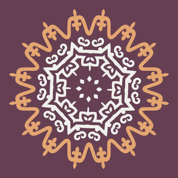 Vector Ornament Met Blanke Motieven — Stockvector