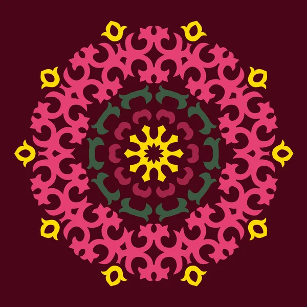 Vector Ornament Met Blanke Motieven — Stockvector