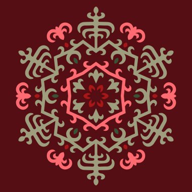 Kafkas Motifleriyle Vektör Süslemesi