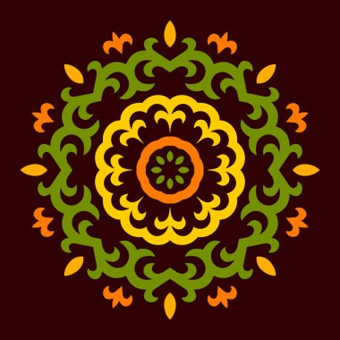 Kafkas Motifleriyle Vektör Süslemesi