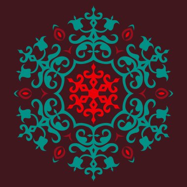 Kafkas Motifleriyle Vektör Süslemesi