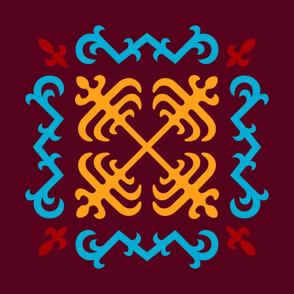 Ornement Vectoriel Avec Des Motifs Caucasiens — Image vectorielle