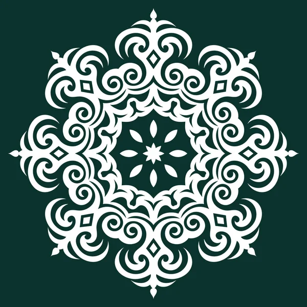 Vector Ornament Met Blanke Motieven — Stockvector