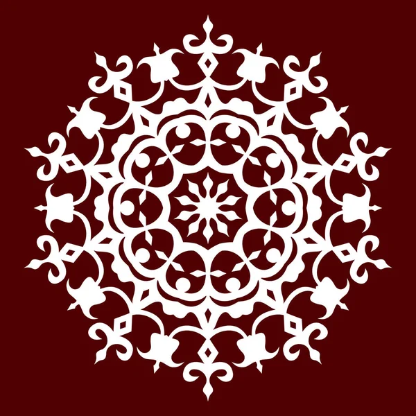 Vector Ornament Met Blanke Motieven — Stockvector