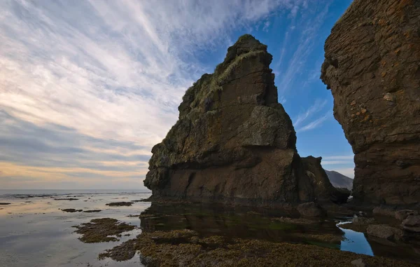 Saída matinal na costa do mar de Okhotsk . — Fotografia de Stock