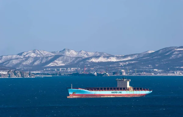 Kontenerowiec Arthur Maersk. — Zdjęcie stockowe