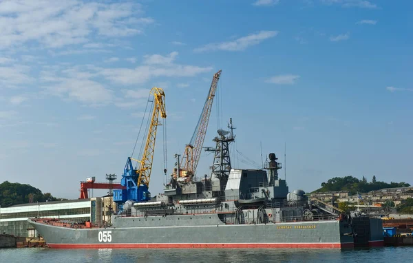 The large landing ship Admiral Nevelskoy. — Stock Photo, Image