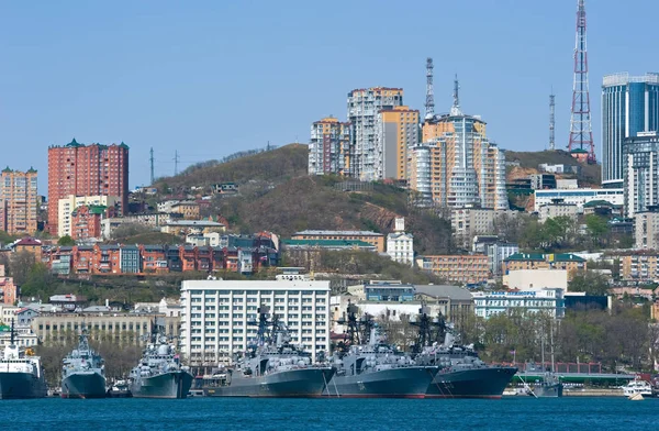 Veduta di Vladivostok dal mare . — Foto Stock